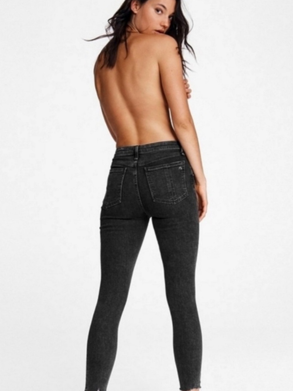 NWOT rag & bone Nina High-Rise Ankle Skinny in WYTHE size 28